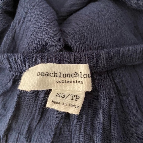 beachlunchlounge Navy Blue Embroidered Coverup Dress - Picture 12 of 13